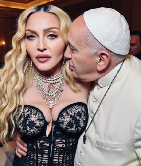 ▲AI 생성 사진 (사진= 마돈나 SNS)