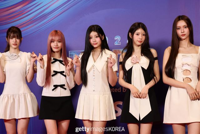 ▲지난달 21일 열린 '2024 MAMA'에 참석한 아일릿 (왼쪽부터 Minju, Iroha, Wonhee, Moka and Yunah) (사진=gettyimageKOREA)