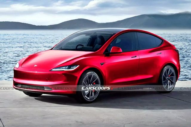 ▲모델 Y 부분 변경 모델 예상도(사진=Carscoops)