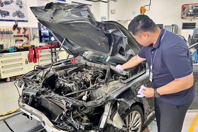 ▲시청역 역주행 사고를 일으킨 제네시스 G80 관련 실험 장면(사진=연합뉴스)