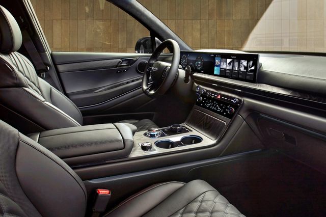 ▲참고사진, GV80 블랙 인테리어(사진=제네시스)