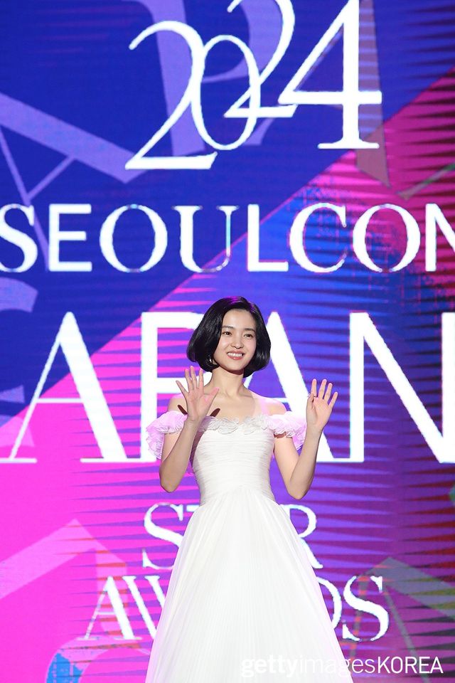 ▲28일 서울 중구 동대문디자인플라자(DDP) 아트홀 1관에서 '2024 서울콘 에이판 스타 어워즈' 시상식에 참석한 김태리 (사진=gettyimagesKOREA)