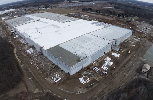 ▲GM 미시간 랜싱 배터리 공장(사진=GM)