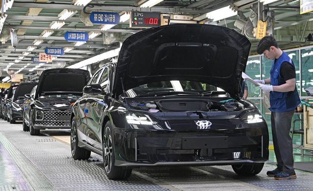 ▲참고사진, 현대차 아산공장 생산라인(사진=현대차)