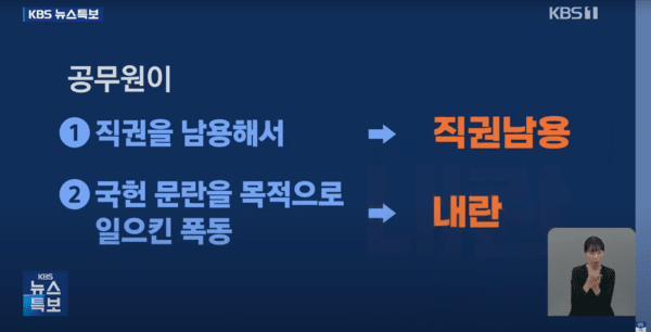 ▲윤석열 대통령 내란 혐의 피의자로 입건한 특수본 (사진= KBS NEWS)