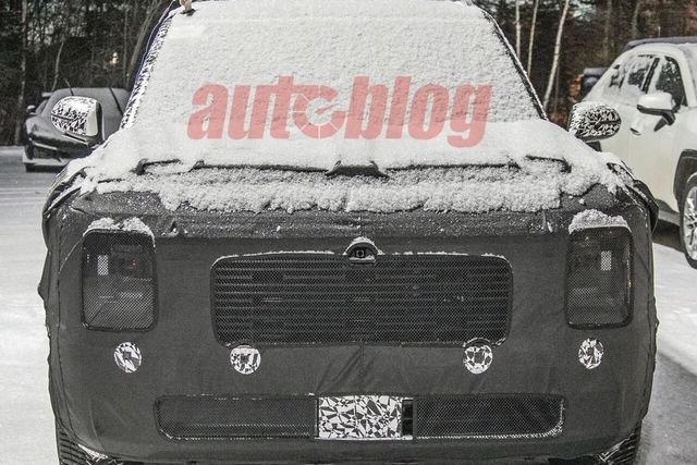 ▲현대 신형 팰리세이드 스파이샷(사진=autoblog)