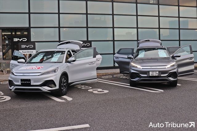 ▲BYD ATTO 3 전시 차량 및 시승차(사진=최현진 기자)