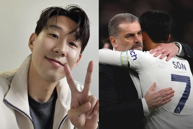 ▲손흥민, 포스테코글루 감독 (사진=JTBC News)