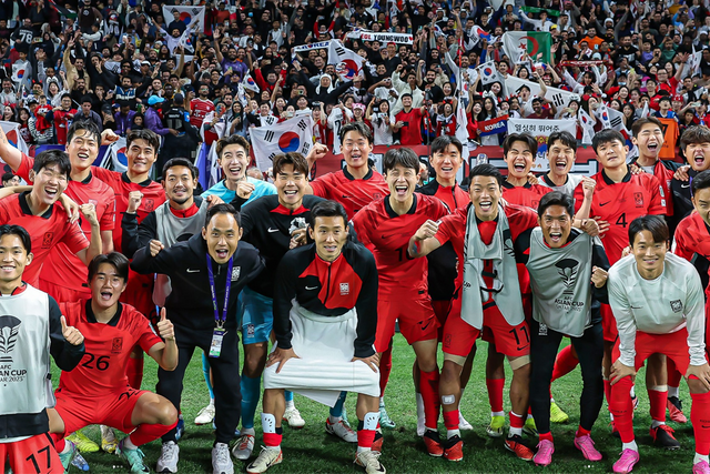 ▲한국 축구팀 선수들 (사진=한국축구협회)