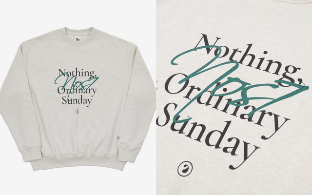 ▲손흥민 '커시브 맨투맨' (사진='NOS7' 홈페이지)