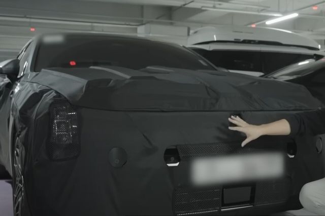 ▲기아 K8 부분변경 스파이샷(사진=유튜브 '우파TV')