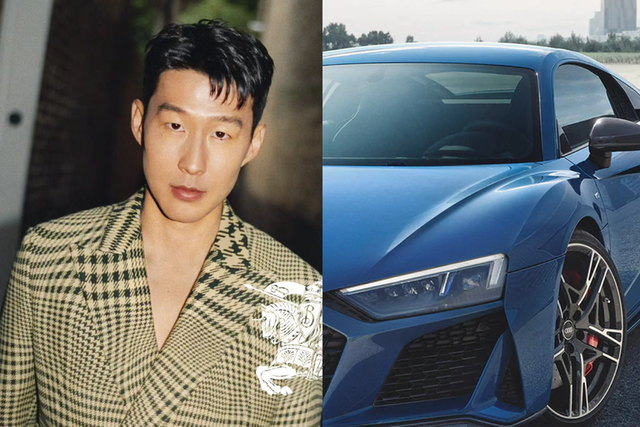 ▲손흥민, 아우디 R8 (사진=손흥민 SNS, 아우디)