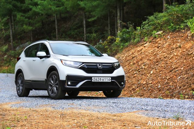 ▲혼다 CR-V 비포장길 주행 (사진=양봉수 기자)