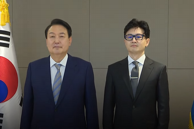 ▲윤석열 대통령, 한동훈 (사진=JTBC 뉴스)