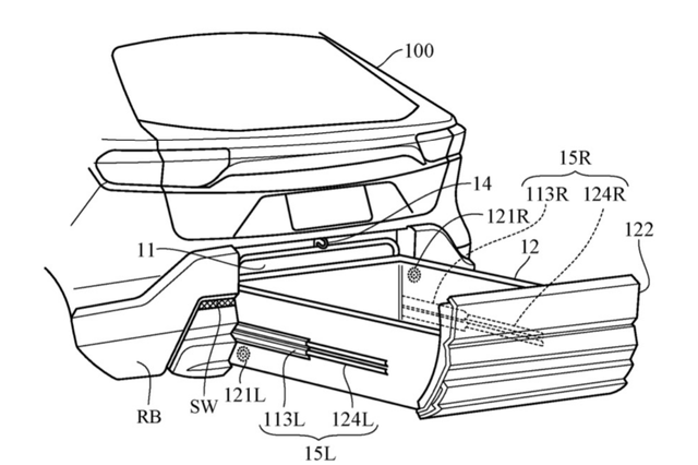 ▲혼다가 특허 받은 '범퍼 트렁크'(사진=혼다)