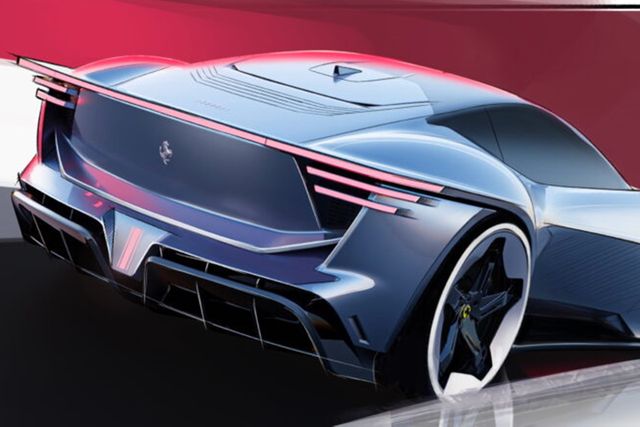 ▲페라리 전기차 렌더링(사진=carscoops)