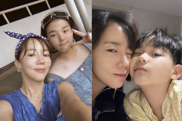 ▲이윤진과 딸 아들 (사진=이윤진 SNS)