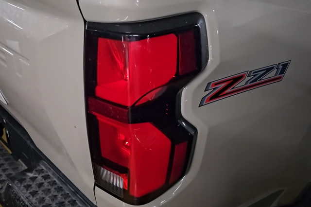 ▲쉐보레 신형 콜로라도 Z71 테일램프(사진=유튜브 '숏카')