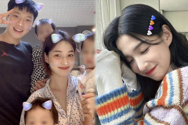 ▲최민환, 율희, 아이들 (사진=율희SNS)