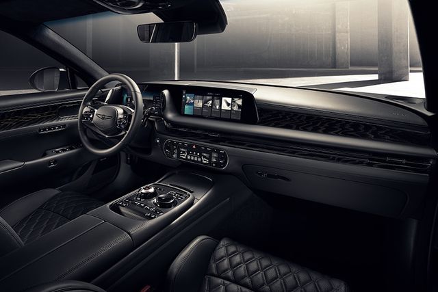 ▲제네시스 G90 블랙 실내(사진=제네시스)