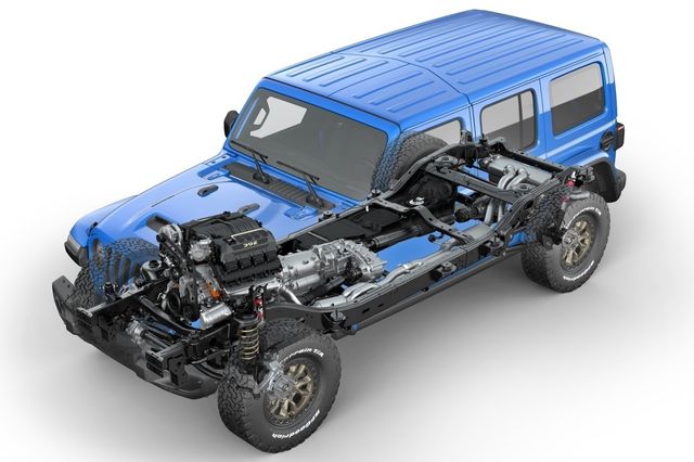 ​​​▲지프 랭글러 루비콘 392 파워트레인 투시도(사진=지프)