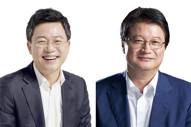 ▲박정하 국민의힘 강원 원주갑 후보(왼쪽)와 원창묵 더불어민주당 후보 (사진=연합뉴스)