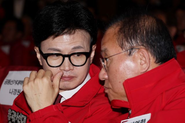 ▲한동훈 국민의힘 비상대책위원장(왼쪽)과 윤재옥 (사진=연합뉴스)