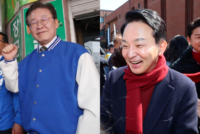 ▲이재명더불어민주당 계양을 후보(왼쪽)와 원희룡 국민의힘 후보 (사진=연합뉴스)