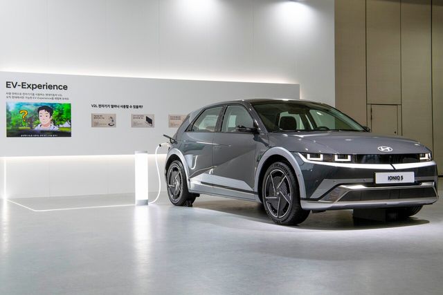▲EV 트렌드 코리아 2024 현대차 부스의 EV 익스피리언스 존(사진=현대차)