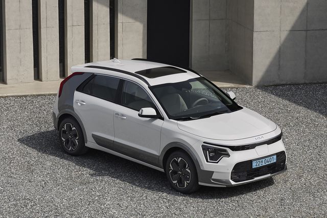 ▲기아 니로 EV 전측면(사진=기아)