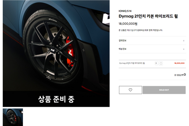 ▲아이오닉 5 N 전용 Dymag 21인치 카본 하이브리드 휠(사진=현대차)