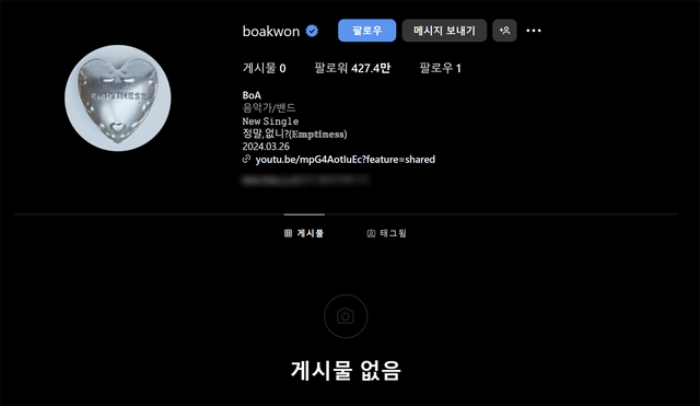 ▲보아 SNS (사진=보아 SNS)