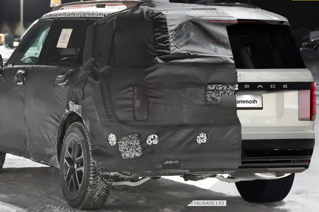 ▲현대차 팰리세이드 후면부 렌더링(사진=유튜브'뉴욕맘모스')