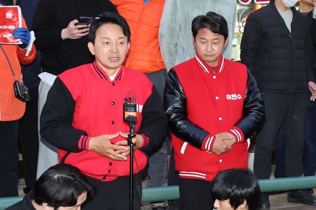 ▲원희룡 전 후보, 이천수(사진=연합뉴스)