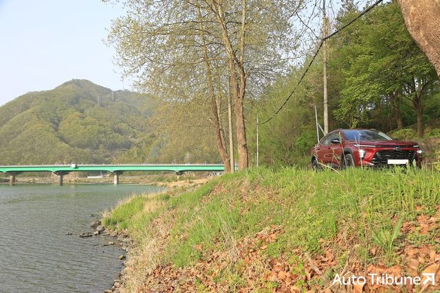 ▲쉐보레 트랙스로 달천을 거슬러 올라간다(사진=양봉수 기자)