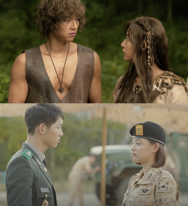 ▲송중기, 김지원 (사진=tvN'아스달연대기', KBS'태양의후예')