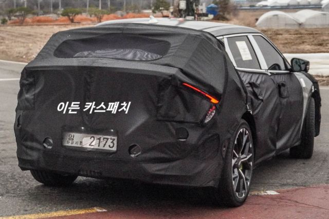 ▲기아 EV6 GT 부분 변경 모델 스파이샷(사진=네이버 블로그 '이든')