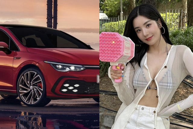 ▲폭스바겐 골프GTI, 권은비 (사진=폭스바겐, 권은비 SNS)