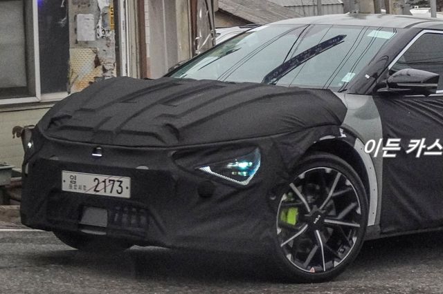 ▲기아 EV6 GT 부분 변경 모델 스파이샷(사진=네이버 블로그 '이든')