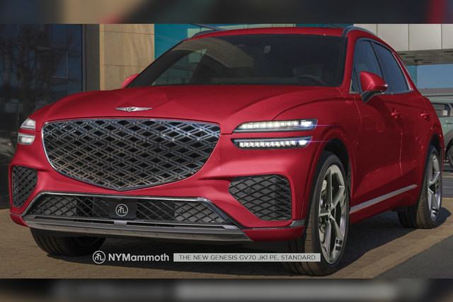 ▲제네시스 GV70 부분변경 예상도(사진=유튜브 '뉴욕맘모스')