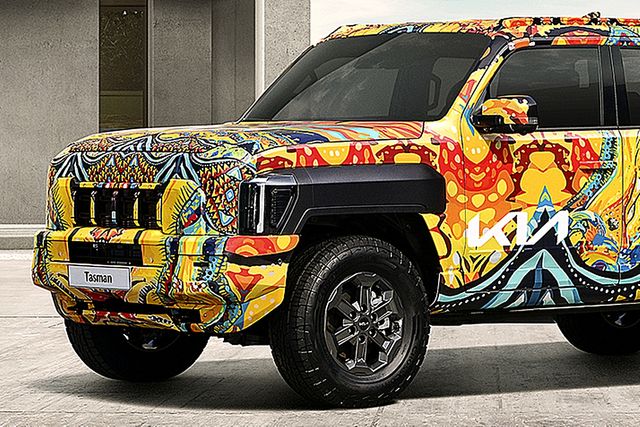 ▲기아 타스만 위장막 모델(사진=기아)