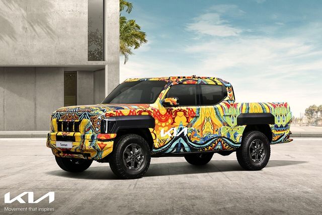 ▲기아 타스만 위장막 모델(사진=기아)