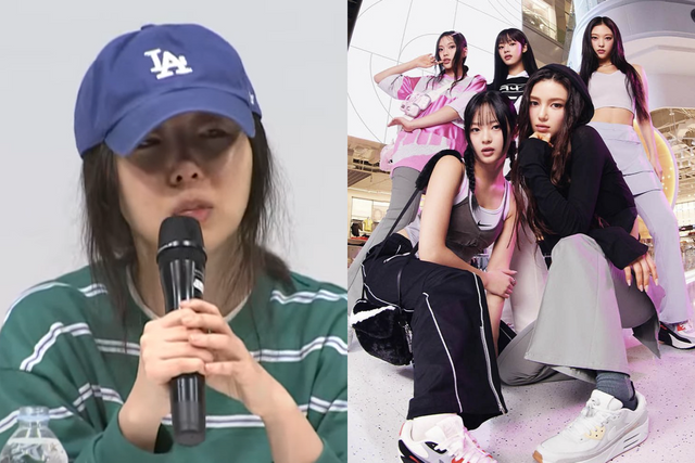 ▲민희진, 뉴진스 (사진=JTBC 뉴스, 뉴진스 공식 SNS)