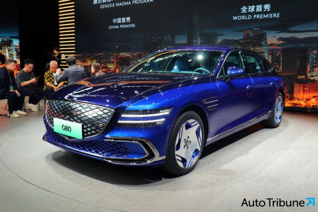 ▲제네시스 G80 전동화 부분 변경 모델(사진=최현진 기자)