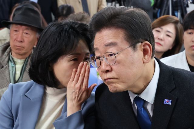 ▲김혜경 여사와 더불어민주당 이재명 대표 (사진=연합뉴스)