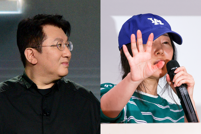 ▲하이브 방시혁 의장 (왼쪽) / 어도어 민희진 대표 (오른쪽) (사진=게티이미지코리아, 연합뉴스)