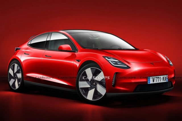 ▲테슬라 저가형 전기차 예상도(사진=Carscoops)