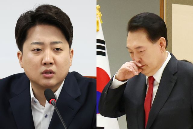 ▲개혁신당 이준석 대표와 윤석열 대통령 (사진=연합뉴스)