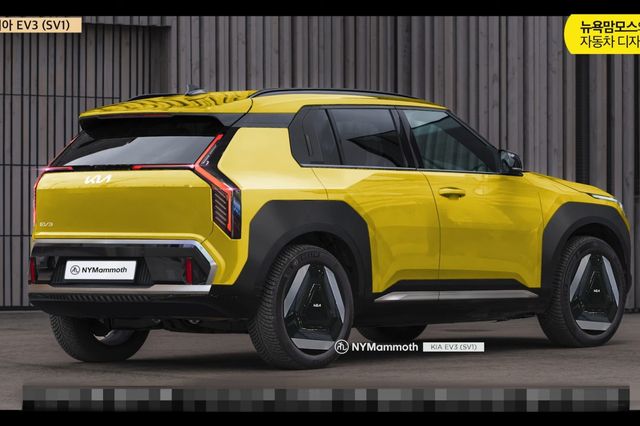 ▲기아 EV3 후측면 예상도(사진=유튜브 '뉴욕맘모스')