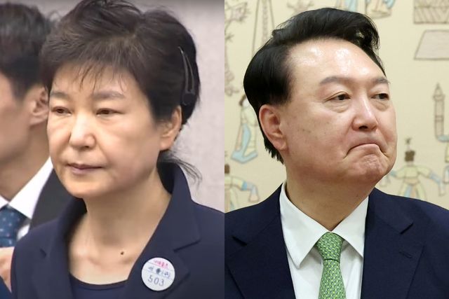 ▲박근혜 전 대통령과 윤석열 대통령 (사진=유튜브 YTN, 연합뉴스)